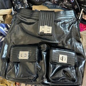 Kooba Large Patent Leather Shoulder Purse